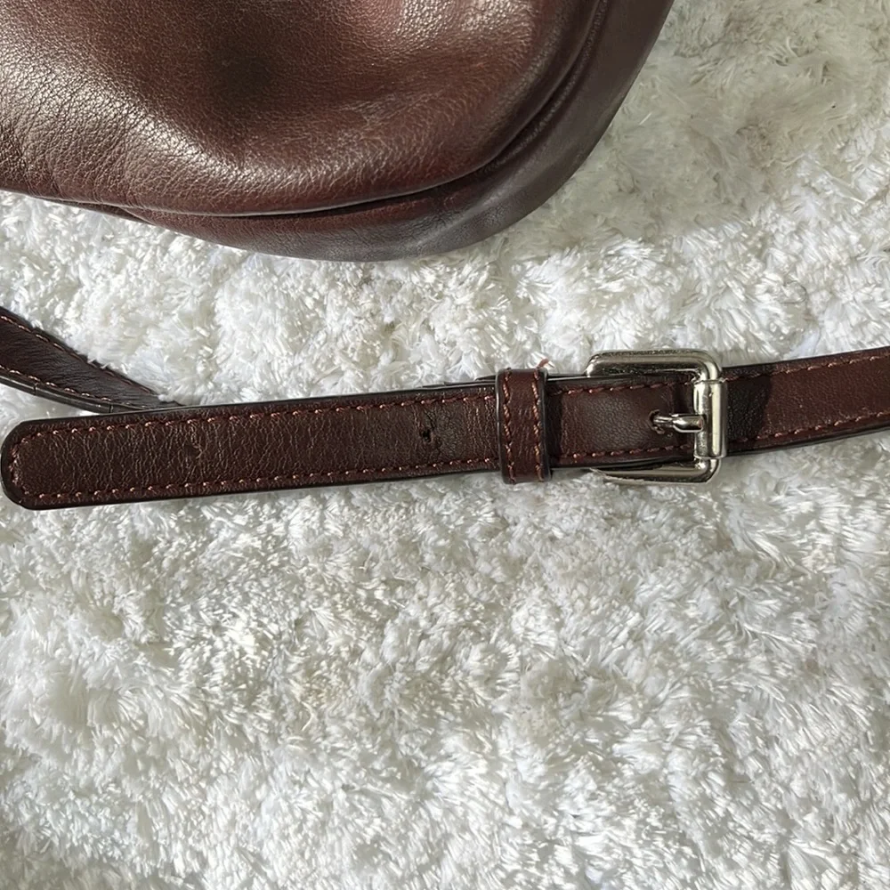B. Makowski Braided Leather Crossbody Bag